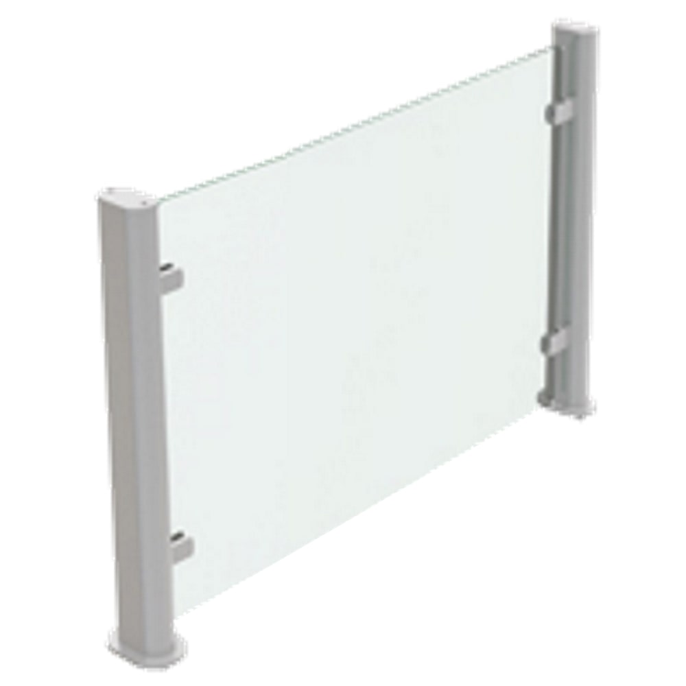 Protezione in vetro drop-in 2 supporti 1 vetro - 1070x30x420 mm - 12517290 Eurast