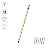 thumbnail of 1 Bleistift HB mit Radiergummi Holzfrei Pastell Graphitstift für Büro Bürobedarf Hobby Bunt sortiert