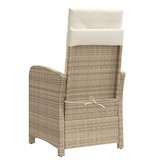 thumbnail of vidaXL Tuinstoelen 2 st verstelbaar met kussens poly rattan beige