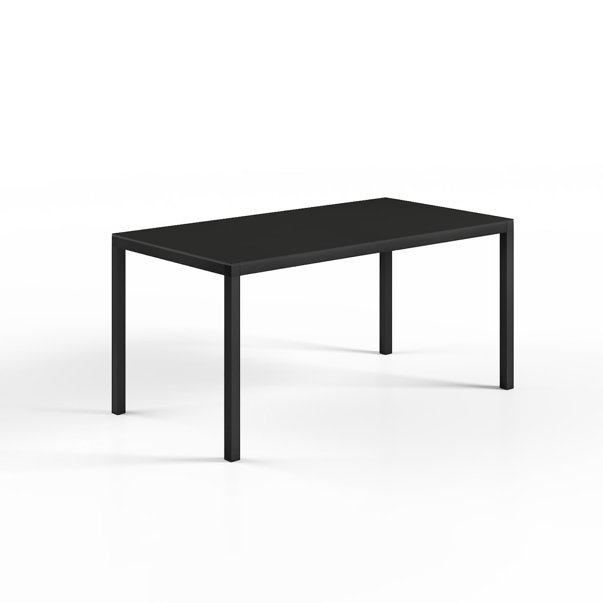 Mesa Hybrid 220x100 Tablero Fenólico Negro, Estructura Negra - Pack 2