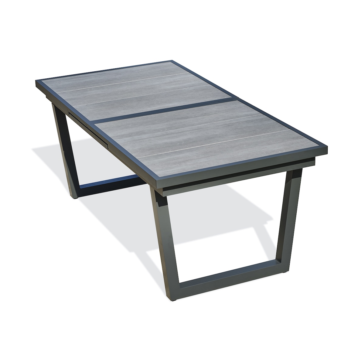 Gartentisch 10 Personen, Aluminium mit Keramikplatte