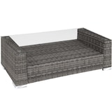 thumbnail of Rattan Lounge mit Aluminiumgestell München inkl. Bezüge in 2 Farben  
1