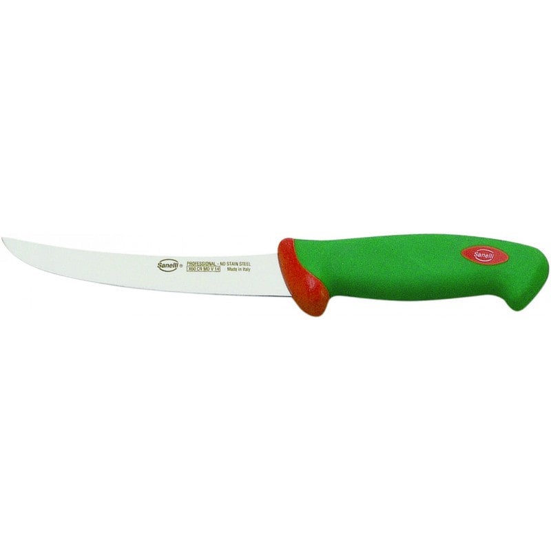 Stalgast Couteau à Désosser Courbé Sanelli Lame 160 mm - Vert 208160