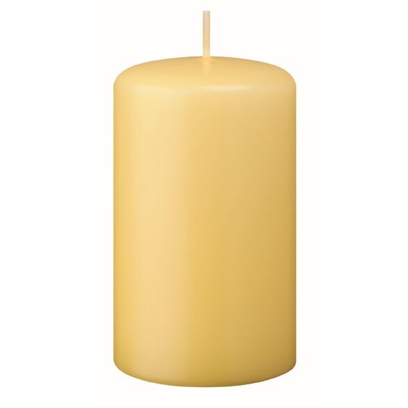 Flachkopf-Stumpenkerzen Grapefruit Gelb 200 x Ø 50 mm, 6 Stück