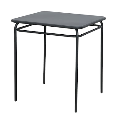 METRO PROFESSIONAL Mesa de exterior , empilhável, aço, 68 x 68 cm, quadrada, cinzento escuro