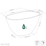 thumbnail of Prosperplast - COUBI ORCHID 1L Topf - 19,8x13x10,2cm in Transparent farbe