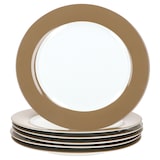 thumbnail of Ritzenhoff 6x Nougat Doppio Speiseteller Ø27cm Weiß-Braun Porzellan Essteller