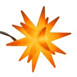 thumbnail of LED Lichterkette Sterne orange 5 warm weiße LEDs 6 cm Ø Timer