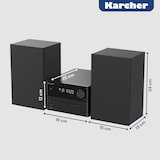thumbnail of Karcher MC 6475D Stereoanlage / Kompaktanlage mit DAB+ Radio, CD-Player, Bluetooth, USB und 20W RMS