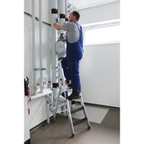 thumbnail of PROREGAL Stufen-Stehleiter 250 kg einseitig begehbar mit clip-step R13 6 Stufen