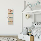 thumbnail of Relaxdays Hängeorganizer, 4 Fächer, Tür Organizer mit Haken zum Einhängen, Vlies Hängeaufbewahrung Bad & Büro, beige