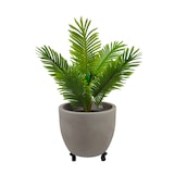 thumbnail of Carrito Porta Plantas Tecnokit Para Uso Interior y Exterior En Acero Para Macetas Redondas y Cuadradas, Soporte Con Ruedas de 40 cm - color: negro