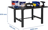 thumbnail of SimonRack Mesa de Trabajo Taller, 1500x730 mm, Tablero Metal, Capacidad Carga 600 kg, Antracita - BT-6