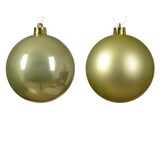thumbnail of 16 Weihnachtskugeln 4cm Kunststoff Christbaumkugeln bruchsicher Pistaziengrün
