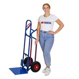 thumbnail of PROREGAL Stahlrohr-Sackkarre RAGNAR mit klappbarer XXL Schaufel & pannensichere PU-Bereifung, Traglast 250kg, Blau, Transportkarre Staplerkarre