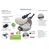 thumbnail of Olla a presión Elo 18 cm con capacidad de 2,7 litros Praktika