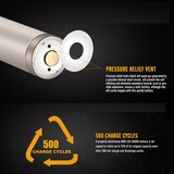 thumbnail of Li-Ion Akku 18650, mehrfach geschützt mit USB Ladefunktion, 70x18,6mm 1 Stück mit AccuCell AccuSafe