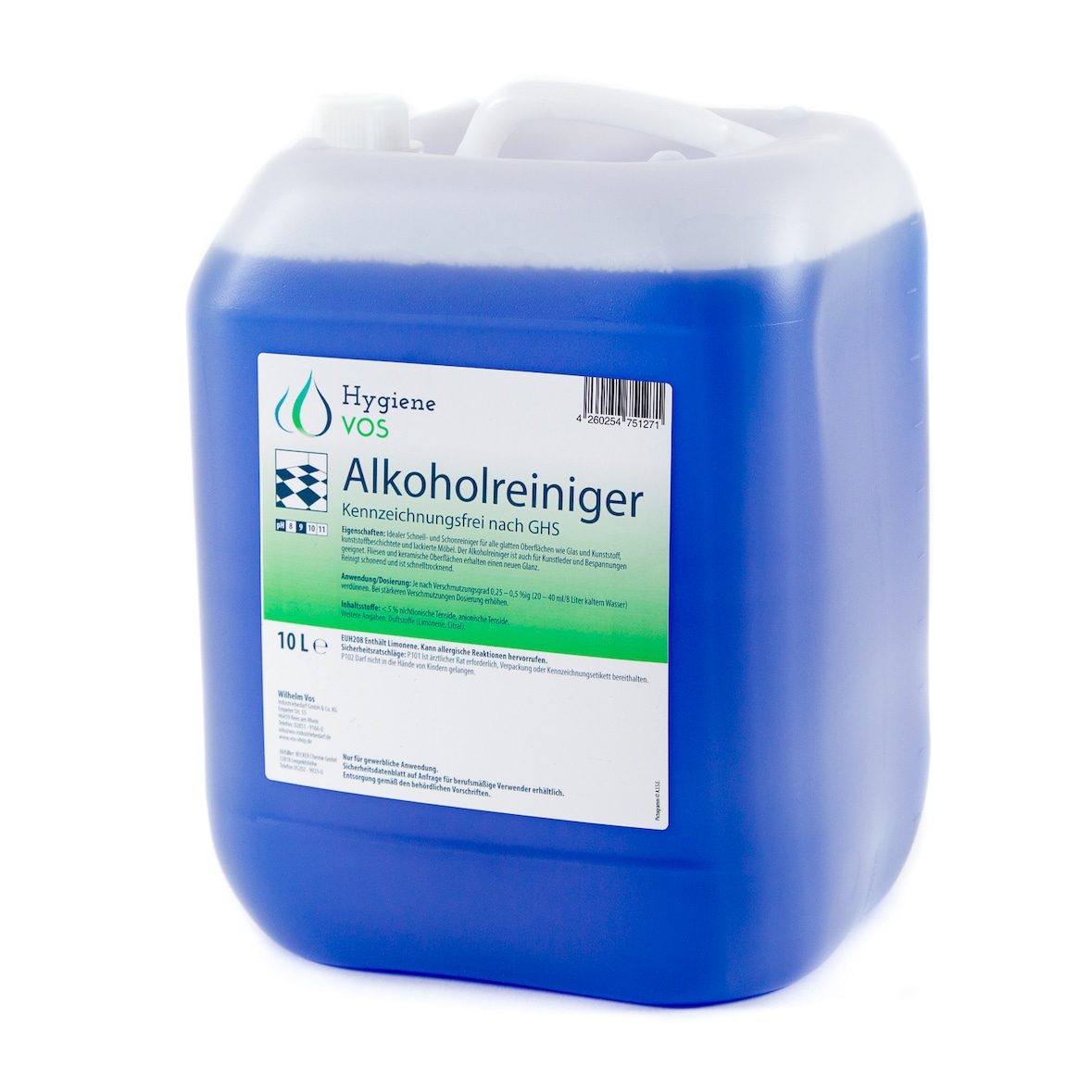 Hygiene Vos - Alkoholreiniger (10L)