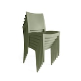 thumbnail of METRO PROFESSIONAL Sedia impilabile da ristorazione Iluna, plastica, verde oliva