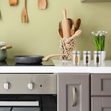 thumbnail of Relaxdays Gewürzstreuer, 12er Set, 3 Streugrößen, Sichtfenster, Gewürze & Kräuter, Glas, Edelstahl, Gewürzgläser, silber