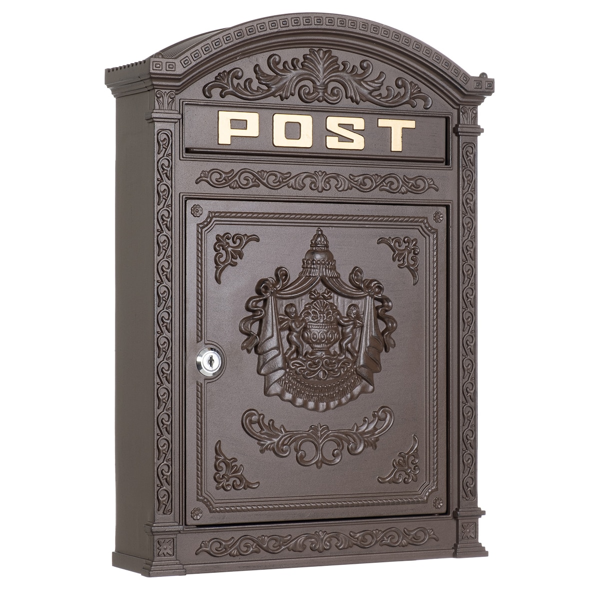 Briefkasten Englischer Postkasten zur Wandmontage braun Nostalgie Antik Stil