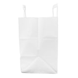 thumbnail of MONOUSO - Bolsa Papel Blanca con Asa Plana 70g/m² 26+17x25cm (25 Uds)