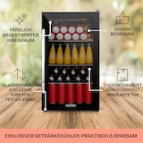 thumbnail of Beersafe XXL Onyx Kühlschrank 80 Liter 3 Böden Panoramaglastür Schwarz