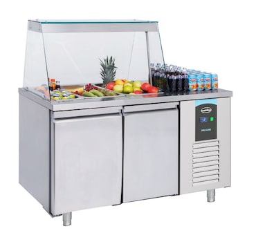 Saladette 2 portes 3x bacs 1/1GN