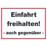 thumbnail of Einfahrt freihalten auch gegenüber Schild A1 (594x841mm)
