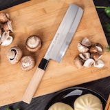 thumbnail of 3 Claveles NIPON - Cuchillo Japonés Usuba 18 cm Acero Inoxidable y Mango Madera de Arce