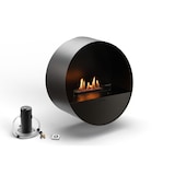 thumbnail of Planika - Lareira a bioetanol de parede e piso sem ventilação BEV, controle remoto, aço, parede e piso