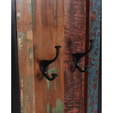 thumbnail of SIT Möbel Wand-Garderobe | 4 Doppel-Haken | Altholz bunt | Metall antikschwarz | B 35 x T 8 x H 110 cm | 03563-98 | Serie BALI