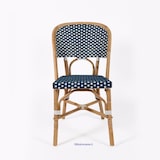 thumbnail of Chaise de terrasse ELYSEE  - Rotin - Bleu et Blanc