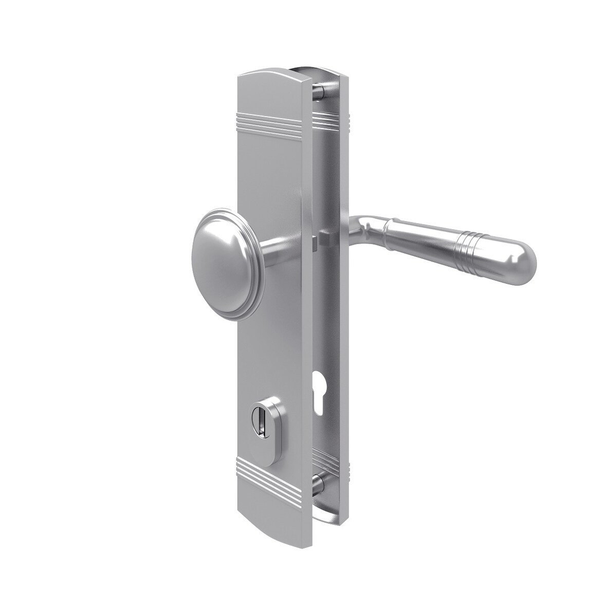 Kernziehschutz Sicherheitsbeschlag PZ Schutzbeschlag  Knopf / Drücker DIN 8/72