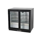 thumbnail of METRO Professional Frigo vetrina per bevande GBC3102, alluminio/vetro, 90 x 52 x 86.5cm, 198 L, ventilata, 2 porte, nero