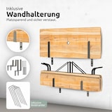 thumbnail of Bierzeltgarnitur mit Lehne klappbar Holz 120cm klein RINHO - 3 Teilig | 2x Bierbank 1x Biertisch | Festzeltgarnitur Biertisch Stehtisch Sitzgarnitur