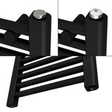 thumbnail of Badheizkörper Sahara 600x1500 mm Schwarz matt gebogen mit Seitenanschluss