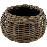 thumbnail of Rotan Drypot Bol – ø 29 x 19 cm – Vaso Redondo – Vasos para Interior – Cestos para Plantas – Suporte para Plantas – Cesto Decorativo – Cinzento