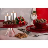 thumbnail of Excelsa alzata torta Arabesque Red vetro 31xH10x31 cm rosso