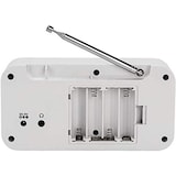 thumbnail of Radio numérique Dab + et FM. DENVER DAB-42WHITE. Horloge, Alarme et réveil, avec Batterie et énergie. 1W. Finition en Bois