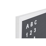 thumbnail of B-Office Quadro de Letras Horizontal - 60 x 45 cm - Superfície Preta, Moldura MDF Branca