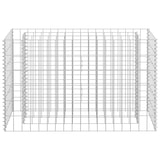 thumbnail of Helloshop26 - Jardinière lit surélevé plantes fleurs jardin à gabion acier galvanisé 90 x 30 x 60 cm 02_0001314