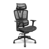 thumbnail of Silla Pro537 traslack malla negra brazos 3D ruedas nailon 60 mm
