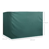 thumbnail of Funda Protectora para Columpio Balancín de Jardín 3 Plazas 215x155x150 cm Impermeable con Cremallera Cubierta de Muebles Exterior Antipolvo Antiviento