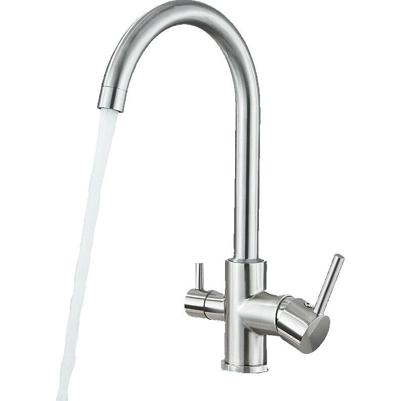 Rubinetti Per Bagno In Acciaio Inossidabile Spazzolato, Rubinetto Per Lavabo Con Maniglia Singola Miscelatore Per Acqua Calda E Fredda Rubinetti Per Lavabo Ymyny 88474022
