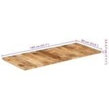 thumbnail of vidaXL Tischplatte Massivholz Mango 25-27 mm 140x60 cm
