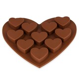 thumbnail of Silikonform Herz - braun 16x14x3cm - Silikon Form Backen, Seife & mehr - Backform