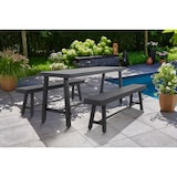 thumbnail of METRO PROFESSIONAL Biertafelset 3-delig Picada, 1 biertafel 220 x 70 cm, 2 bierbanken 180 x 31 cm, zwart