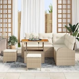 thumbnail of vidaXL Garten-Sofa-Set mit Kissen mit Speicher 8 pcs Beige und Creme