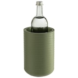 thumbnail of APS Gegolfde betonnen flessenkoeler - met meubelvriendelijke onderkant - voor 0,7-1,5 liter flessen - Ø 13/10 cm, hoogte 19,5 cm, groen